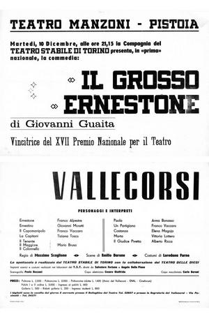 Manifesto Pistoia, Teatro Manzoni, 10 dicembre 1968