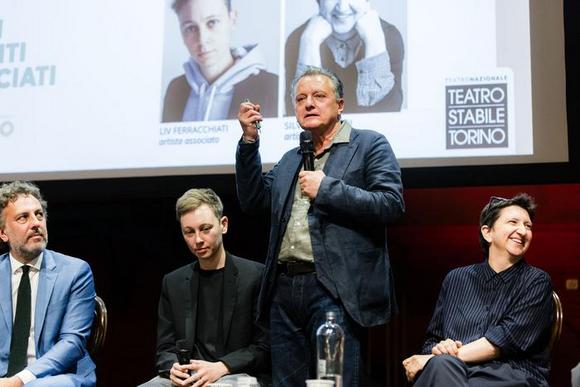 da sx Alessandro Bianchi, Liv Ferracchiati, Valerio Binasco e Silvia Gribaudi