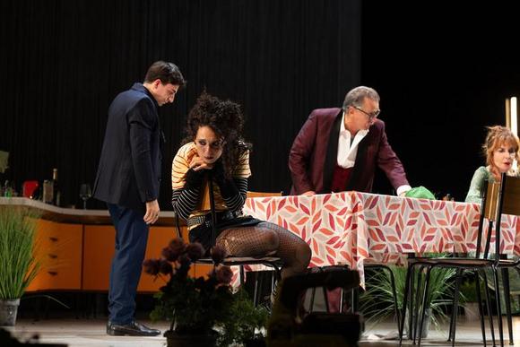 da sinistra Fabrizio Costella, Giordana Faggiano, Valerio Binasco, Giuliana De Sio