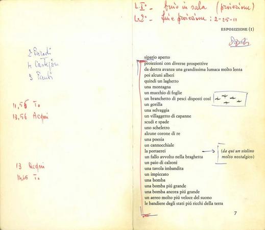 Pagina del testo annotato consultabile al Centro Studi TST