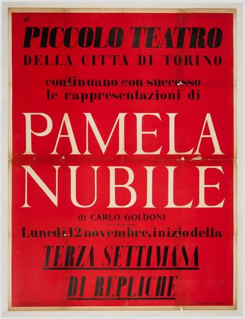 Manifesto terza settimana di repliche, misure 137x105 cm - intelato