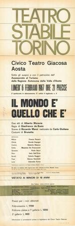 locandina Teatro Giacosa Aosta