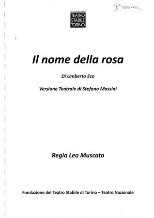 Copertina Copione seconda versione