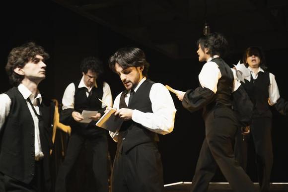 davanti, da sinistra: Francesco Bottin, Matteo Federici. Dietro, da sinistra: Michele Puleio, Hana Daneri, Celeste Gugliandolo