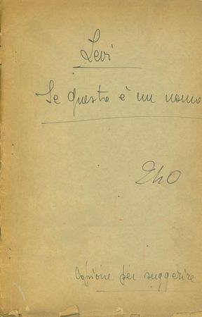 Copertina Copione annotato dal suggeritore