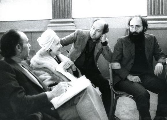 Aldo Trionfo, Wanda Osiris, il segretario di compagnia Guido Sordi e il pianista Raf Cristiano